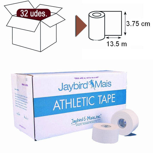 Jaybird One urheiluteippi valkoinen, tukiteippi 3,8 cm ja 5 cm