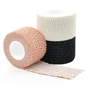 RM Stretch teippi 7,5 cm x 4,6 m, musta ja valkoinen, elastinen liimasidos